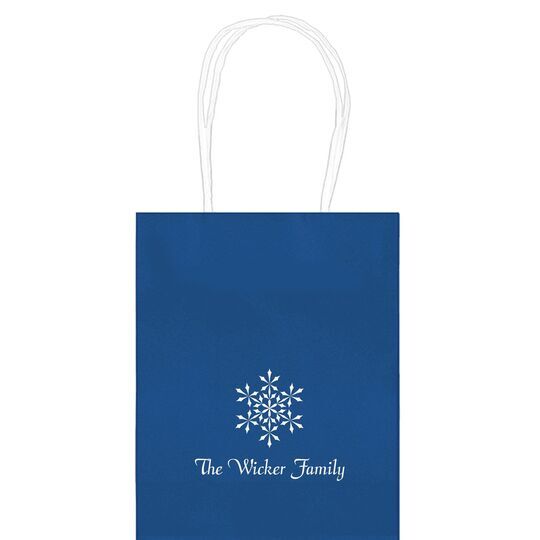 Simply Snowflake Mini Twisted Handled Bags